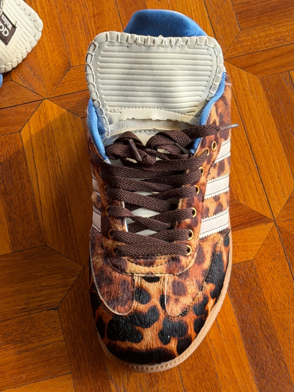 ADIDAS x Wales Bonner Samba Leopard Print Pony hair sneakers F/W 2023 M8/W9.5 - Picture 9 of 16